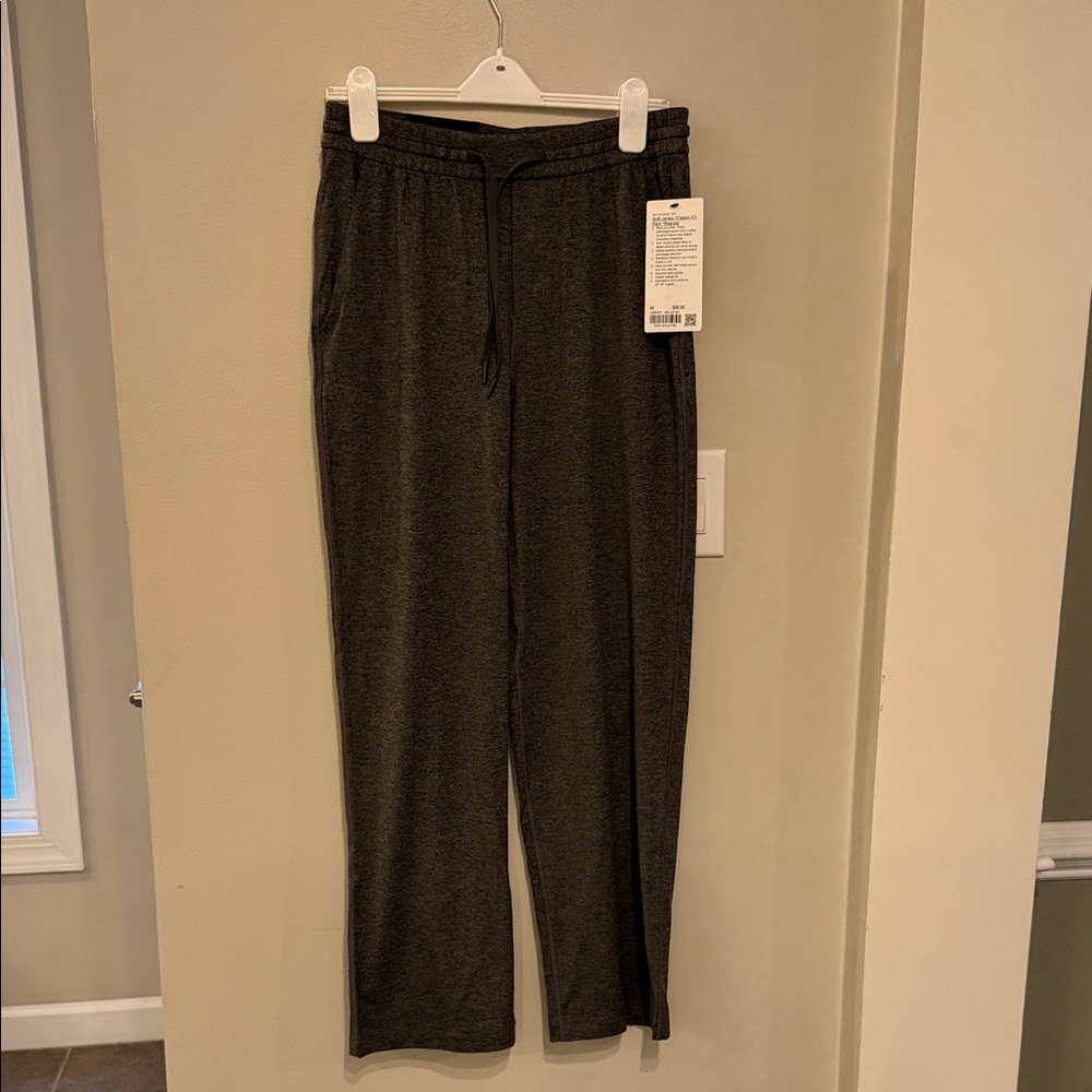 Lululemon Athletica Soft Jersey Pants in Dark Gray